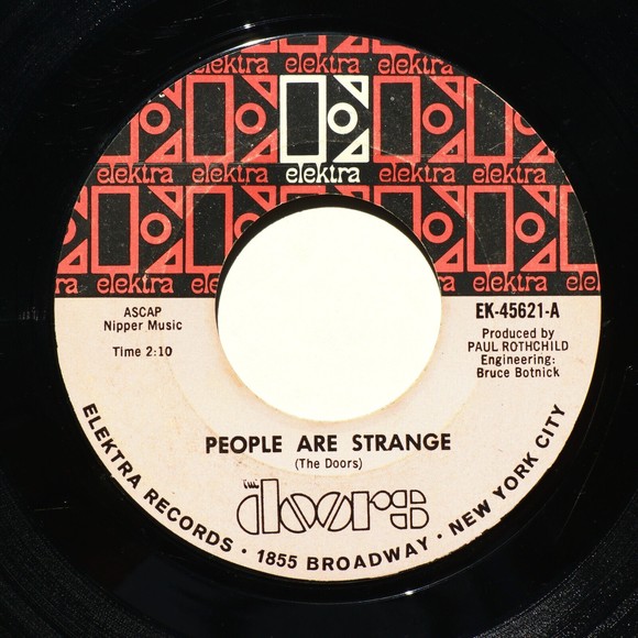 The Doors People Are Strange/Unhappy Girl 45 rpm Vinyl 7" Single Record EK-45621 - Picture 5 of 9